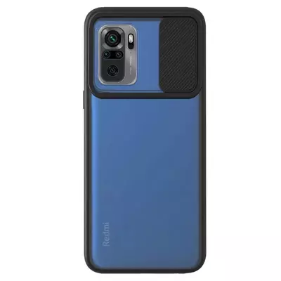 Microsonic Xiaomi Poco M5s Kılıf Slide Camera Lens Protection Siyah