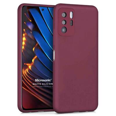 Microsonic Xiaomi Poco X3 GT Kılıf Matte Silicone Mor