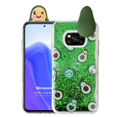 Microsonic Xiaomi Poco X3 NFC Kılıf Cute Cartoon Avakado