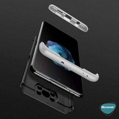 Microsonic Xiaomi Poco X3 NFC Kılıf Double Dip 360 Protective AYS Siyah