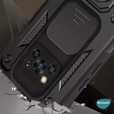 Microsonic Xiaomi Poco X3 NFC Kılıf Impact Resistant Siyah