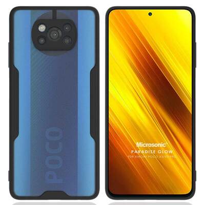 Microsonic Xiaomi Poco X3 NFC Kılıf Paradise Glow Siyah