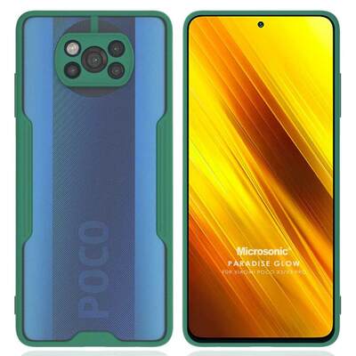 Microsonic Xiaomi Poco X3 NFC Kılıf Paradise Glow Yeşil