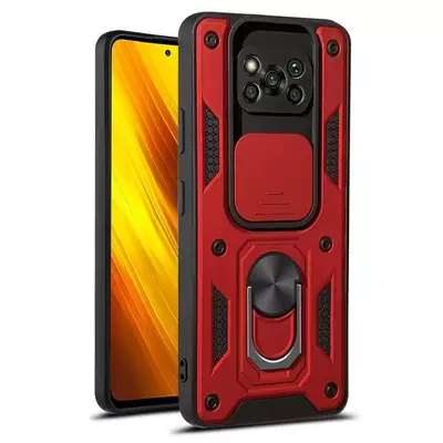 Microsonic Xiaomi Poco X3 Pro Kılıf Impact Resistant Kırmızı