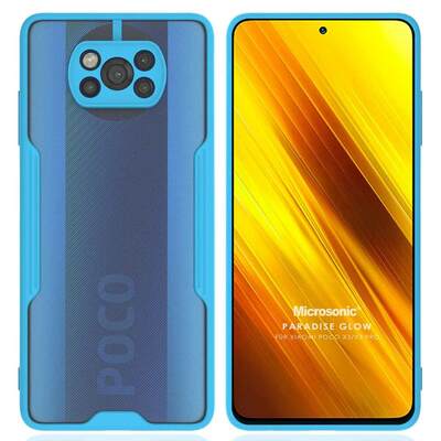 Microsonic Xiaomi Poco X3 Pro Kılıf Paradise Glow Turkuaz