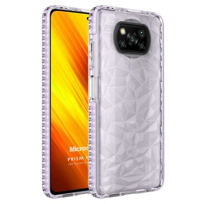 Microsonic Xiaomi Poco X3 Pro Kılıf Prism Hybrid Mor