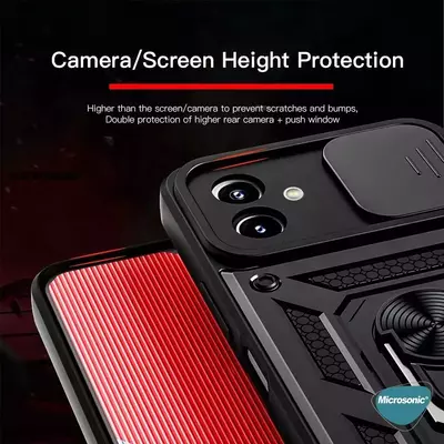 Microsonic Xiaomi Poco X5 5G Kılıf Impact Resistant Kırmızı