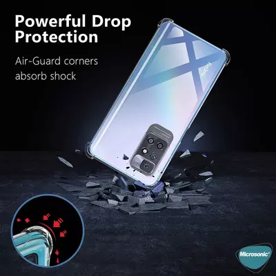 Microsonic Xiaomi Redmi 10 2022 Kılıf Anti Shock Silikon Şeffaf
