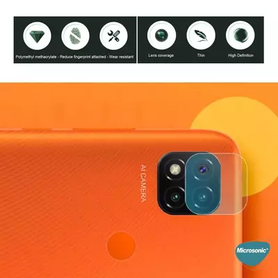 Microsonic Xiaomi Redmi 10A Kamera Lens Koruma Camı