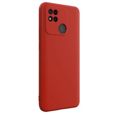 Microsonic Xiaomi Redmi 10A Kılıf Matte Silicone Kırmızı