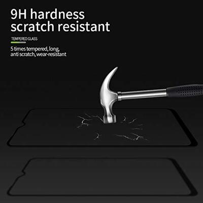 Microsonic Xiaomi Redmi 8 Kavisli Temperli Cam Ekran Koruyucu Film Siyah