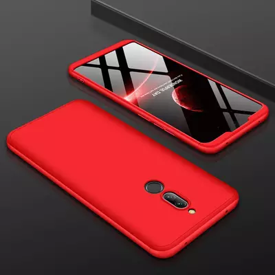 Microsonic Xiaomi Redmi 8 Kılıf Double Dip 360 Protective Kırmızı