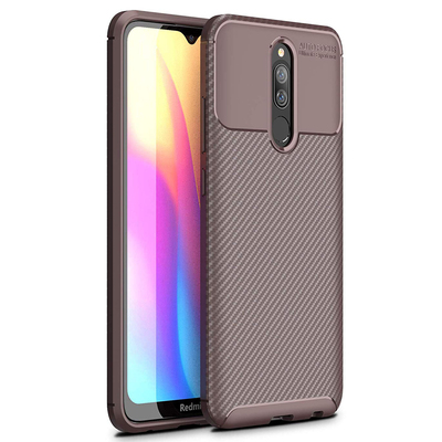 Microsonic Xiaomi Redmi 8 Kılıf Legion Series Kahverengi