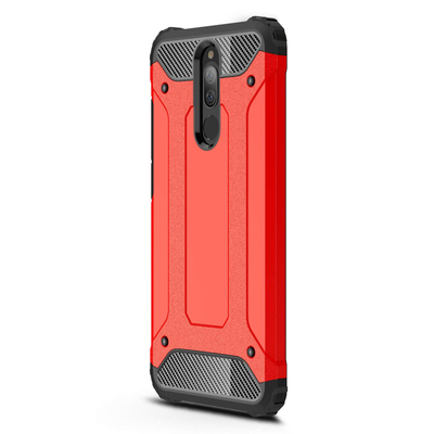 Microsonic Xiaomi Redmi 8 Kılıf Rugged Armor Kırmızı