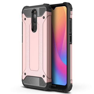 Microsonic Xiaomi Redmi 8 Kılıf Rugged Armor Rose Gold