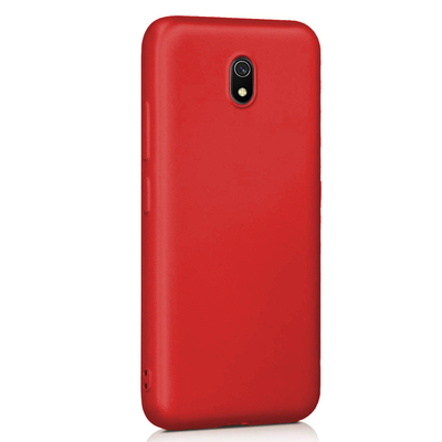 Microsonic Xiaomi Redmi 8A Kılıf Matte Silicone Kırmızı