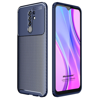 Microsonic Xiaomi Redmi 9 Kılıf Legion Series Lacivert