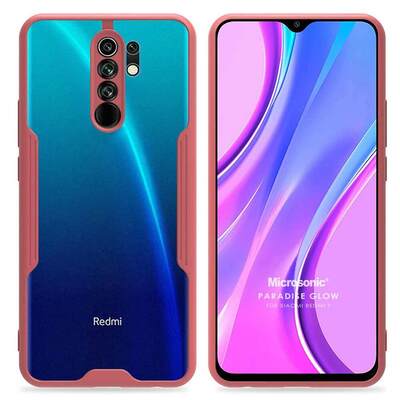 Microsonic Xiaomi Redmi 9 Kılıf Paradise Glow Pembe