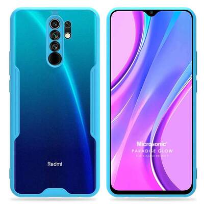 Microsonic Xiaomi Redmi 9 Kılıf Paradise Glow Turkuaz