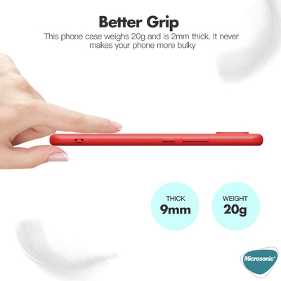 Microsonic Xiaomi Redmi 9A Kılıf Matte Silicone Kırmızı