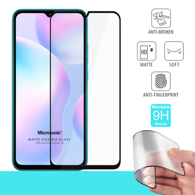 Microsonic Xiaomi Redmi 9A Matte Flexible Ekran Koruyucu Siyah