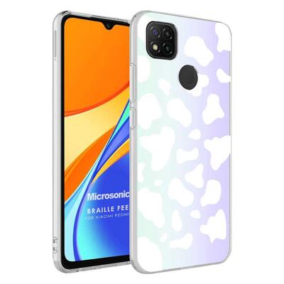 Microsonic Xiaomi Redmi 9C Braille Feel Desenli Kılıf Cow