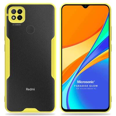 Microsonic Xiaomi Redmi 9C Kılıf Paradise Glow Sarı