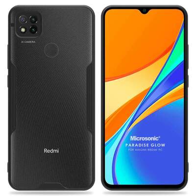 Microsonic Xiaomi Redmi 9C Kılıf Paradise Glow Siyah