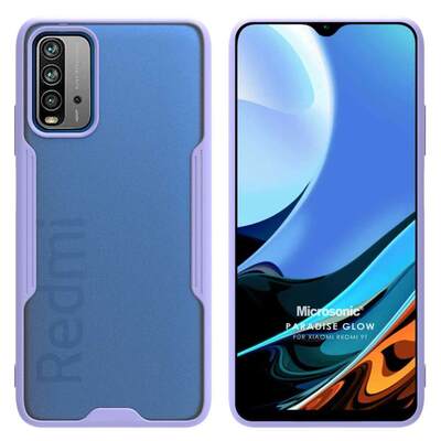 Microsonic Xiaomi Redmi 9T Kılıf Paradise Glow Lila