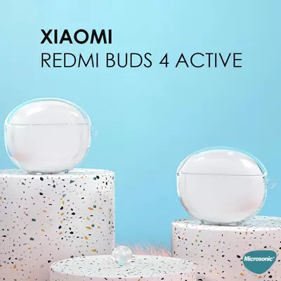 Microsonic Xiaomi Redmi Buds 4 Active Kılıf Transparent Clear Soft Şeffaf