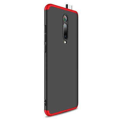 Microsonic Xiaomi Redmi K20 Kılıf Double Dip 360 Protective AYS Siyah - Kırmızı