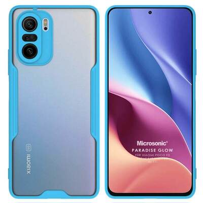 Microsonic Xiaomi Redmi K40 Kılıf Paradise Glow Turkuaz