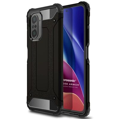 Microsonic Xiaomi Redmi K40 Pro+ Kılıf Rugged Armor Siyah