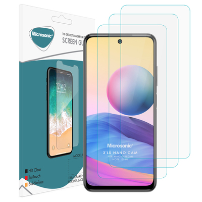 Microsonic  Xiaomi Redmi Note 10 5G Nano Ekran Koruyucu (3'lü Paket)