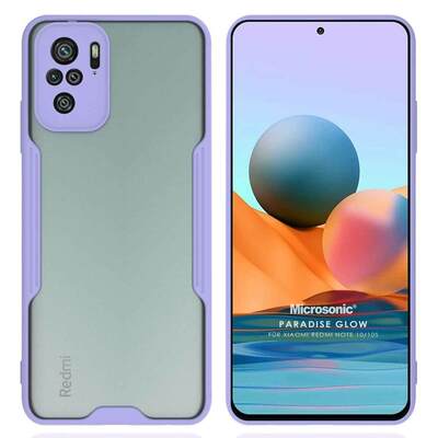 Microsonic Xiaomi Redmi Note 10 Kılıf Paradise Glow Lila