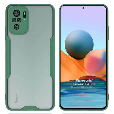 Microsonic Xiaomi Redmi Note 10 Kılıf Paradise Glow Yeşil