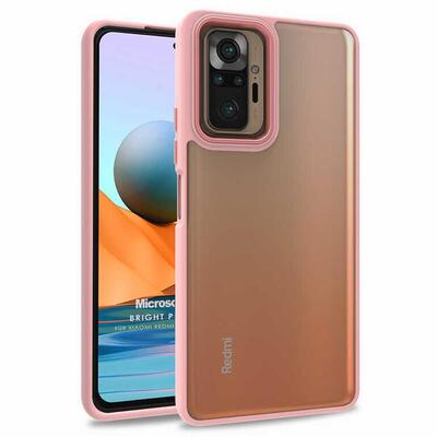 Microsonic Xiaomi Redmi Note 10 Pro Kılıf Bright Planet Rose Gold