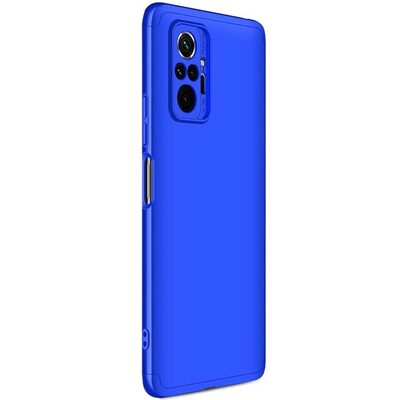 Microsonic Xiaomi Redmi Note 10 Pro Max Kılıf Double Dip 360 Protective AYS Mavi