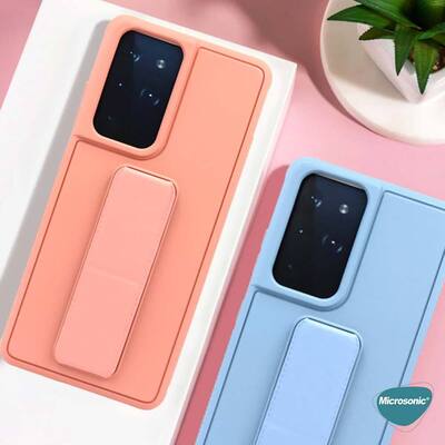 Microsonic Xiaomi Redmi Note 10 Pro Max Kılıf Hand Strap Koyu Yeşil