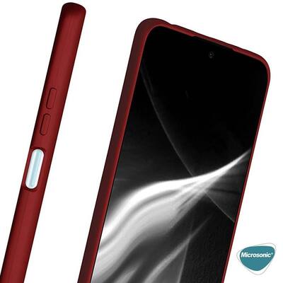 Microsonic Xiaomi Redmi Note 10 Pro Max Kılıf Matte Silicone Kırmızı