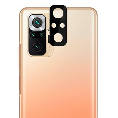 Microsonic Xiaomi Redmi Note 10 Pro V2 Kamera Lens Koruyucu Siyah