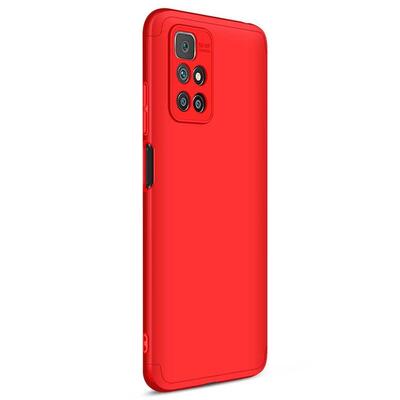 Microsonic Xiaomi Redmi Note 11 4G Kılıf Double Dip 360 Protective AYS Kırmızı