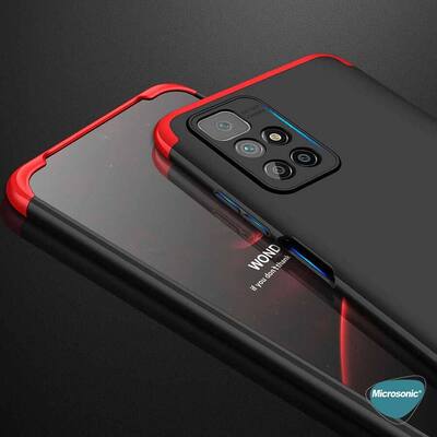 Microsonic Xiaomi Redmi Note 11 4G Kılıf Double Dip 360 Protective AYS Siyah