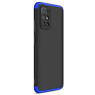 Microsonic Xiaomi Redmi Note 11 4G Kılıf Double Dip 360 Protective AYS Siyah Mavi