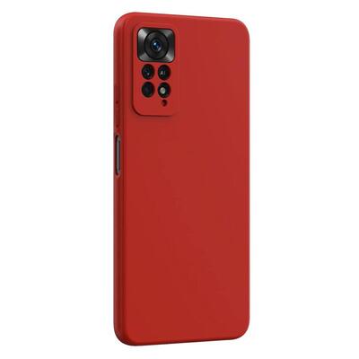 Microsonic Xiaomi Redmi Note 11 Pro 5G Kılıf Matte Silicone Kırmızı