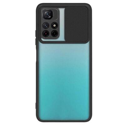 Microsonic Xiaomi Redmi Note 11T Kılıf Slide Camera Lens Protection Siyah