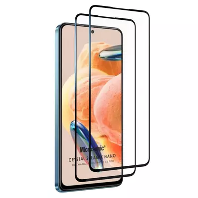 Microsonic Xiaomi Redmi Note 12 Pro 4G Crystal Seramik Nano Ekran Koruyucu Siyah (2 Adet)