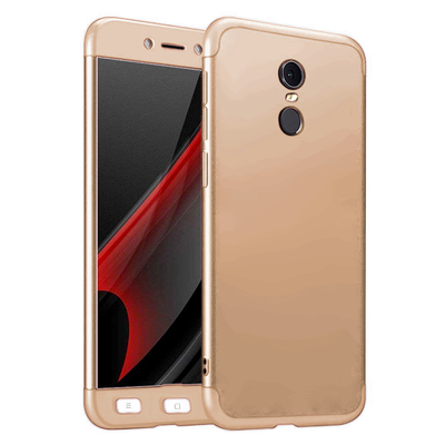 Microsonic Xiaomi Redmi Note 4X Kılıf Double Dip 360 Protective AYS Gold