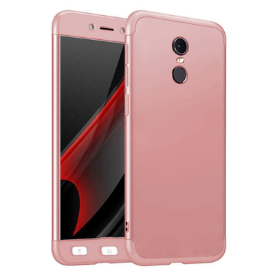 Microsonic Xiaomi Redmi Note 4X Kılıf Double Dip 360 Protective AYS Rose Gold