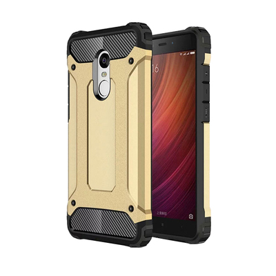 Microsonic Xiaomi Redmi Note 4X Kılıf Rugged Armor Gold